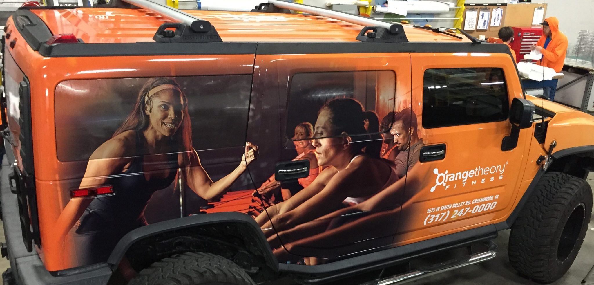 OrangeTheory fitness vehicle wrap