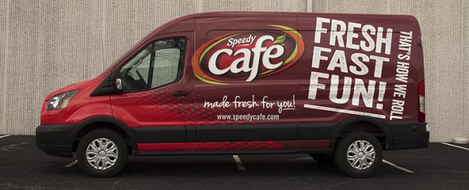Red Ford Transit Wrap