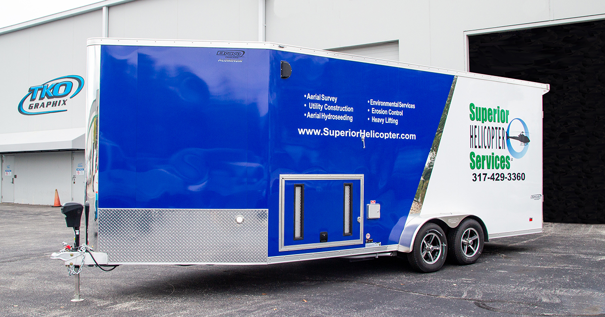 superior helicopter pull trailer decals tko graphix facebook image